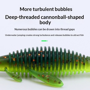 Hameçons flottants en acier inoxydable King Luya pour appâts souples, pour la pêche au Texas, pour la pêche à la perche inversée, au poisson mandarin et aux appâts souples Zerg - Product Image 1