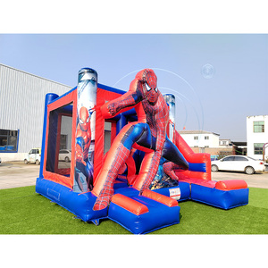 Château gonflable d'extérieur en gros, combo portable avec toboggan pour enfants et adultes, idéal pour la location événementielle - Product Image 2