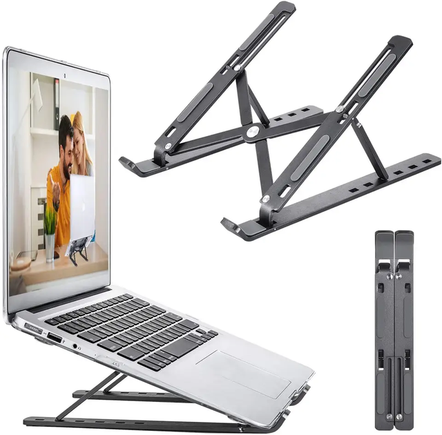 Aluminum Notebook Stand Tablet Laptop Holder Adjustable Foldable Laptop Stand for Macbook Computer PC Tablet