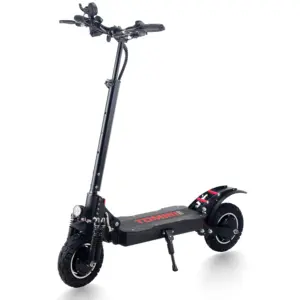 Tomini foldable front rear disc brakes fast electric scooter long range max speed for adult men dealer