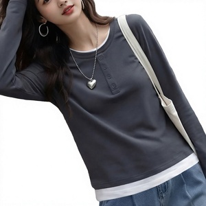 Women Cotton <b>T</b> <b>Shirt</b> Custom Logo Casual Short Sleeve Crew Neck Tee - Product Image 4