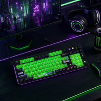 Clavier de jeu mécanique USB filaire pleine taille, rétroéclairage RGB, anti-ghosting, hot-swap, programmable sur mesure pour PC Gaming