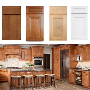 Armoire de cuisine en bois américain, modèle shaker, porte d'armoire de cuisine en cerisier glacé - Product Image 1