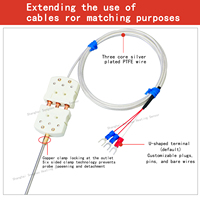 WRNK-161 Dual Pin Interface K-type Armored Thermocouple Temperature Sensor 304 Stainless Steel Probe IP65 OEM Laboratory