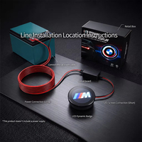 Nouvel écran d'affichage LED pour logo de voiture avec contrôle par application, pour mise à niveau/rétrofit du logo dynamique BNW avec téléchargement personnalisé d'images, version tactile