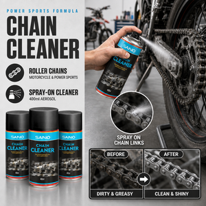 SANVO 400ml Spray Desengrasante para Cadenas <span class=keywords><strong>de</strong></span> <span class=keywords><strong>Moto</strong></span>, Elimina Rápido Arena, Barro, Grasa y Aceite, Seguro para Juntas Tóricas, Aluminio y Acero, Venta al por Mayor - Product Image 2