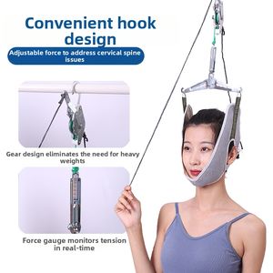 도어형 경추 견인 벨트 홈 의료 재활 견인 장치 목 견인 장치 목 지지대 및 고정 - Product Image 3