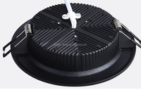 Plafonnier 3w 5w 9w 12w 15w 18w 24w 30w rond carré Led encastré mince panneau Downlight pour éclairage intérieur de bureau à domicile