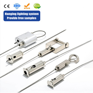 Fábrica Custom teto pendurado kit <span class=keywords><strong>Cable</strong></span> Hanger Steel Wire Cycle <span class=keywords><strong>lock</strong></span> <span class=keywords><strong>Cable</strong></span> Gripper e looping Gripper cabo - Product Image 1