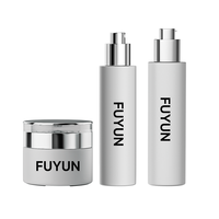 Fuyun 30ml-120ml Bouteille de pulvérisation de lotion cosmétique en verre dépoli avec pompe pour mascara crème de soin de la peau et gouttes oculaires