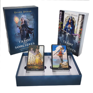 Diseño personalizado bruja sabiduría lujo <span class=keywords><strong>el</strong></span> <span class=keywords><strong>mundo</strong></span> <span class=keywords><strong>tarot</strong></span> tarjeta impresión romance <span class=keywords><strong>tarot</strong></span> tarjeta en francés al por mayor <span class=keywords><strong>el</strong></span> mago <span class=keywords><strong>tarot</strong></span> tarjeta - Product Image 2