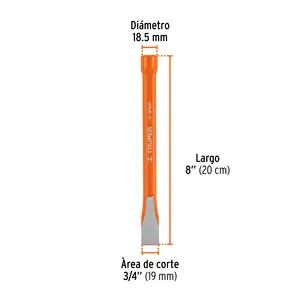 Cincel para Corte en Frío BOX 6 3/4" x 8", TRUPER - Product Image 2