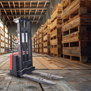 Carretilla elevadora apiladora totalmente eléctrica de utilidad de fábrica 1,5 T 2T Máquina apiladora de palés de neumáticos sólidos - Product Image 3