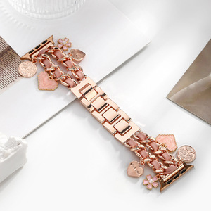 <span class=keywords><strong>Bracelet</strong></span> de montre de luxe à maillons pour <span class=keywords><strong>Apple</strong></span> <span class=keywords><strong>Watch</strong></span> 41 45 49mm compatible avec les séries 11 10 9 8 7 6 SE, <span class=keywords><strong>bracelet</strong></span> pour femme - Product Image 5