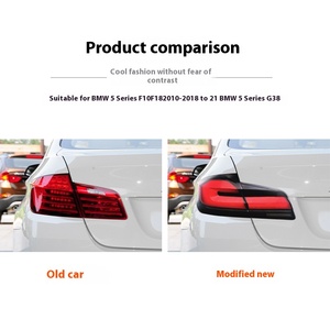 Restauración de Luces Traseras para BMW Serie 5 F18 (2010-2018), Modificadas para G38, 12V, Lente Roja, Nuevas - Luces Traseras Serie 5 - Product Image 4