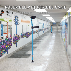 Bastón Plegable Ajustable de Aleación de Aluminio Ligero para Uso Médico, en Oferta - Product Image 2
