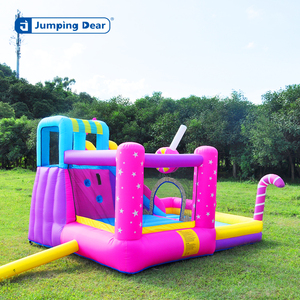 रंगीन inflatable उछाल महल 420d + 840d ऑक्सीफोर्ड इंफ्लेटेबल ट्रेमपोलिन इनडोर/आउटडोर खेल का मैदान का उपयोग बाउंसी खिलौना - Product Image 6