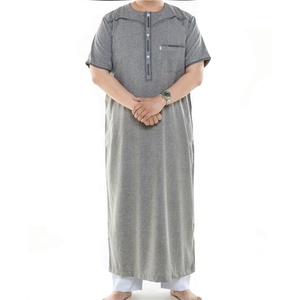 Ropa Islámica para Hombre, Thobe, Vestimenta Musulmana para Hombre, Jubah, <span class=keywords><strong>Galabiya</strong></span>, Boubou, Abaya Árabe - Product Image 2
