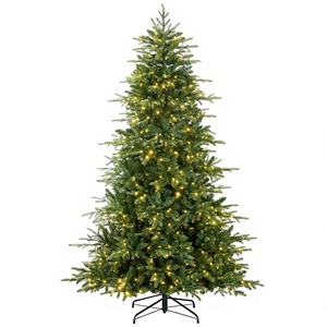 <span class=keywords><strong>Sapin</strong></span> de Noël en aspens de haute qualité, 6-9 pieds, pré-éclairé, réaliste, type <span class=keywords><strong>sapin</strong></span> noble, avec micro-lumières LED blanches multicolores - Product Image 1
