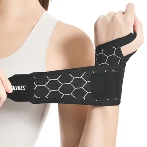 Basınç kemeri ile aocompression sıkıştırma bilek Brace spor koruma bileklik örgü bilek ve Palm Brace bandaj desteği