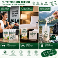 Protéine de pois chiches en sachet individuel 30g – Poudre protéinée végétale végane pour la gym, l'hôtel, les voyages – Pour propriétaires de marques et distributeurs
