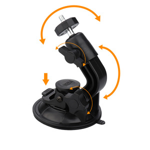 Accessoires de haute qualité pour GoPro, pour caméra d'action DJI, base à ventouse de voiture de 9 cm, support de téléphone robuste - Product Image 3