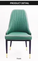Chaise de salle à manger en métal et velours avec pieds dorés, prix avantageux, vente chaude, mobilier de maison, restaurant