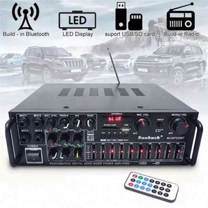 เครื่องขยายเสียงสเตอริโอระดับมืออาชีพ MP326BT กำลังขับ 400W+400W 4 โอห์ม โมโน 4 แชนแนล สำหรับใช้ในบ้าน พร้อม EQ บลูทูธ ตัวเครื่องโลหะ - Product Image 4