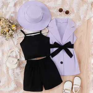 Trends 3-4 3-6 5 to 6 7 Years Old Formal School Uniform Children's Wholesale Clothing Kids Suit Luxury Toddler Girl Clothes Sets