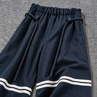 Pantalon de survêtement super ample personnalisé avec logo pour hommes et femmes, 100 % coton, taille élastique, jambes fuselées, coupe large, style décontracté streetwear