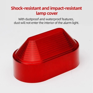 Thu nhỏ 12V <span class=keywords><strong>LED</strong></span> flash Strobe ánh sáng công nghiệp tín hiệu khẩn cấp cảnh báo đèn âm thanh tiếng bíp báo động chỉ số làm bằng nhựa bền - Product Image 3