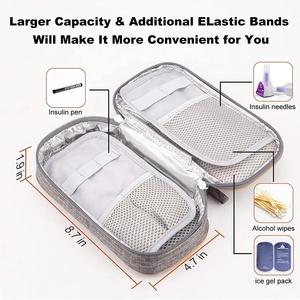 Bolsa Refrigerante Portátil para <span class=keywords><strong>Insulina</strong></span> con 2 Paquetes de Hielo, Organizador Diabético Aislado, Estuche para Medicamentos, Bolsa Refrigerante para <span class=keywords><strong>Insulina</strong></span> - Product Image 4