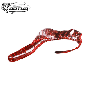 Aotuo - Juego de Señuelos de Pesca de Cola Rizada, para Pesca de Lubina, Róbalo, Mandarina y Agua Dulce - Product Image 1