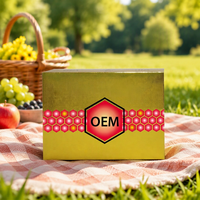 Boîte d'emballage en papier naturel gaufré épais recyclé 9x8x7cm pour le bien-être quotidien, marque privée OEM
