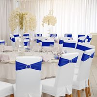 Nœuds de chaise en spandex avec boucle pour la décoration de mariages, banquets et événements
