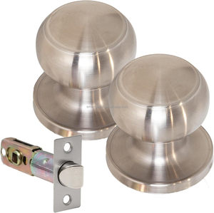 Serrure à levier tubulaire en alliage de zinc robuste, cylindre en laiton massif, sécurité de niveau 3 ANSI, déport réglable 60/70 mm, finition argentée - Product Image 6