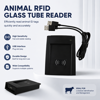 134,2 kHz FDX-B ISO11784/5 EM4305 RFID Mikrochip ABS Tier-Tag Haustier-Mikrochip Lesegerät und Schreibgerät