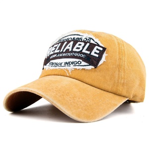 Gorra de Béisbol Unisex Estilo Vintage 'RELIABLE' Bordada en Lona Lavada con Hebilla Ajustable de Cobre Plateado - Product Image 5