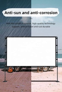 Usine En Gros 84 Pouces 4K HD 16:9 Pliable Lavable Résistant Portable Anti-Rides Maison En Plein Air Partie Projecteur Écran - Product Image 6