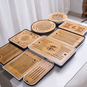 Vendita calda di caffè e vassoio del tè del pomeriggio piccolo tavolo da tè naturale del tè di bambù vassoio - Product Image 6