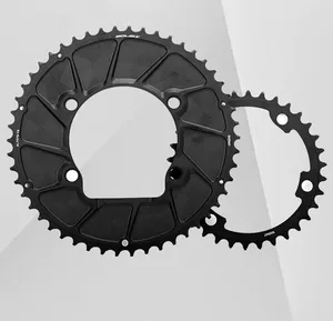 Plato Doble GOLDIX 110BCD 2X AERO para Cadena, Compatible con SHIMANO DURA-ACE R9200, <span class=keywords><strong>ULTEGRA</strong></span> R8100, 105 R7100, 11S 12S, 4 Pernos, Aleación de Aluminio, para Bicicleta de Montaña - Product Image 1