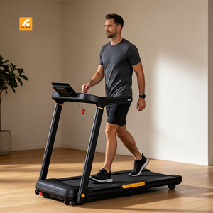Tapis roulant haut de gamme avec grand écran LED et moteur puissant pour les entraînements <span class=keywords><strong>cardio</strong></span> à domicile - Product Image 1