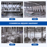 Équipement de brasserie 2000L 2500L 3000L 5000L Chine, cuve sous pression en acier inoxydable SUS304, machine automatique de fabrication de bière