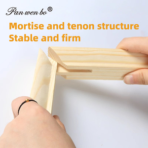 Panwenbo usine directe toile cadre artisanat bois barre grande taille peinture à l'huile cadre bricolage peinture en bois cadre photo - Product Image 5