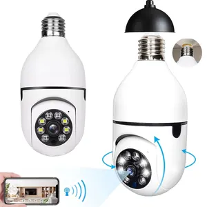 Smart Wireless Ip Hd 360 Degree Surveillance Ptz Cam Panoramic CCTV 1MP Wifi IP Camera PTZ Light Bulb Camera