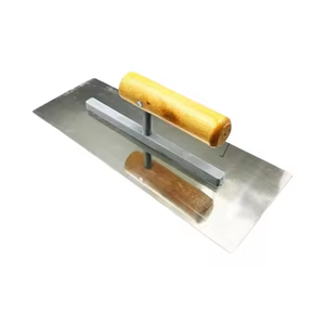 Truelle en acier inoxydable Mason's <span class=keywords><strong>de</strong></span> qualité industrielle pour le bricolage avec lame en caoutchouc à coins carrés pour le travail du béton et du plâtre - Product Image 1