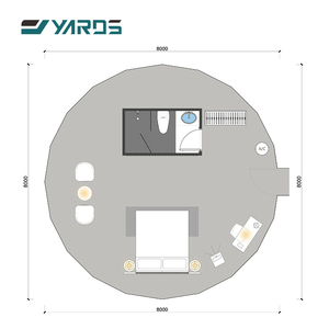 Tente Igloo de Luxe en PVC, Dôme Géodésique, Maison, Hôtel Extérieur d'Hiver, Événement, Camping, <span class=keywords><strong>Toile</strong></span> avec Salle de Bain, Tente Dôme de Station Balnéaire - Product Image 3