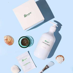 Traitement esthétique de la peau 2 en 1, peelings faciaux à base de plantes avec ensemble d'éponges - Product Image 1