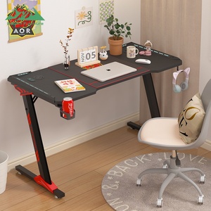 Scrivania da Gaming Professionale Wayon a Forma di Z, Tavolo per PC in Fibra di Carbonio con Illuminazione RGB e Portabicchieri per Giocatori E-Sports - Product Image 6