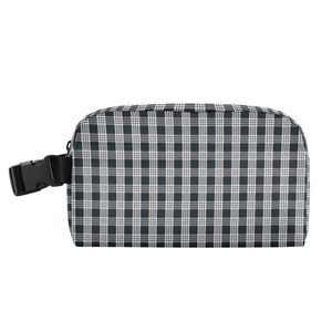 Factory Wholesale Customized Black Checked Insulation <b>Cooler</b> <b>Box</b> Takeout Portable Bench <b>Cooler</b> Lunch Bags With Logo - Product Image 1